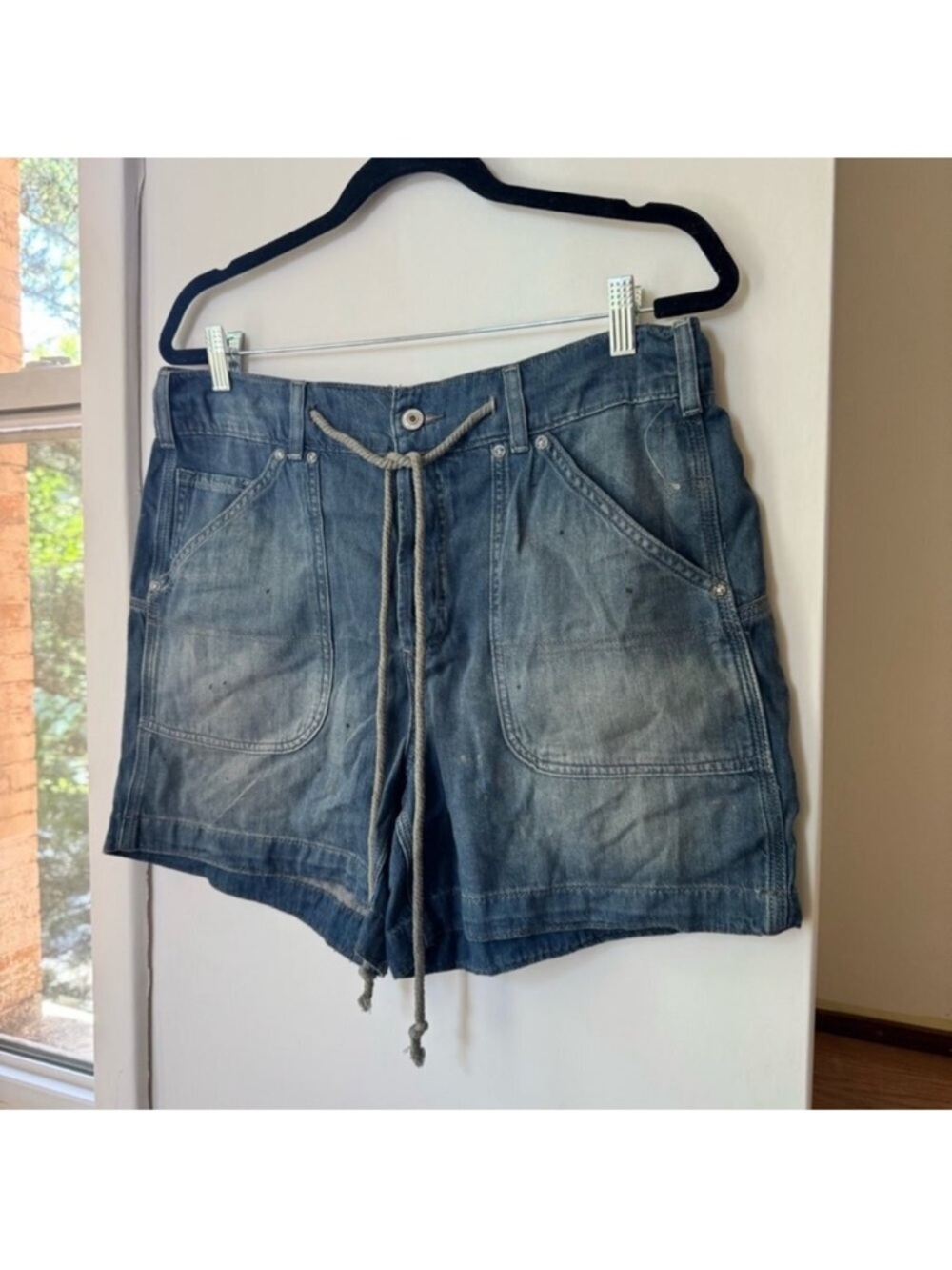 NWT Free People Second Chances Low-Slung Jean Shorts Blue Small - Picture 8 of 14